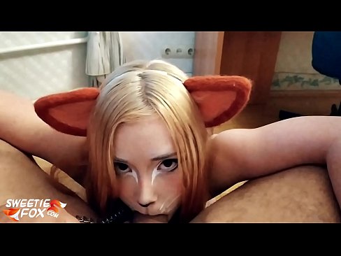 ❤️ Kitsune gëlltit kar dhe sperma në gojën e saj ❤️ Video seksi tek ne ️❤